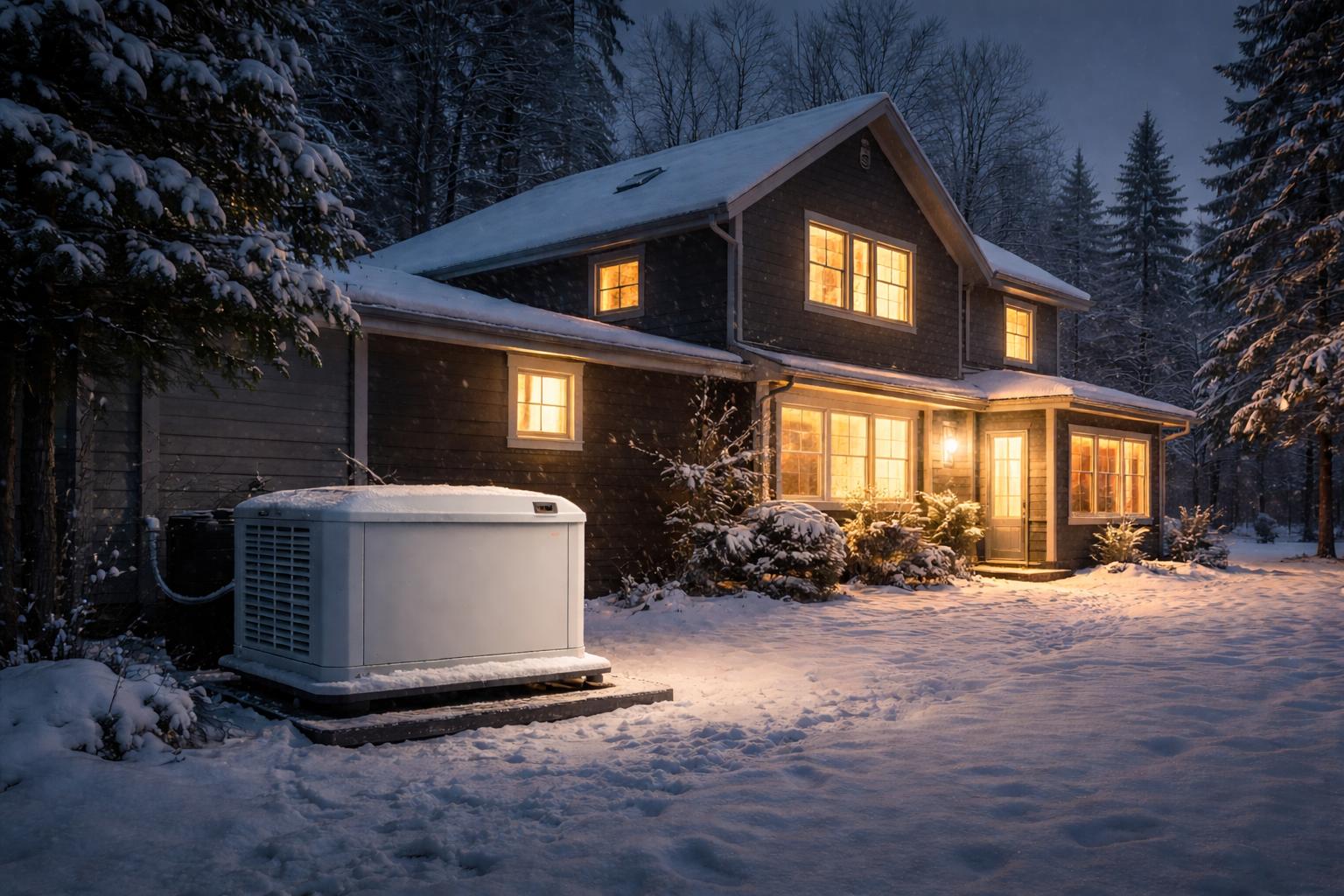 Maison avec génératrice